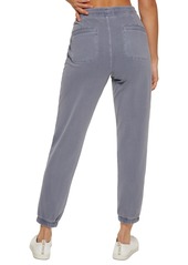 Calvin Klein Performance Women's Garment Dye Smocked Waist Joggers - Steel