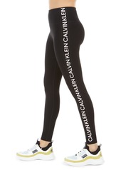Calvin Klein Performance Women's Logo High-Waist Leggings - Black