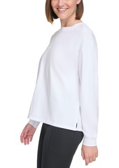 Calvin Klein Performance Women's Long-Sleeve Crewneck T-Shirt - Black