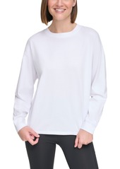 Calvin Klein Performance Women's Long-Sleeve Crewneck T-Shirt - Black