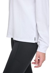 Calvin Klein Performance Women's Long-Sleeve Crewneck T-Shirt - Black