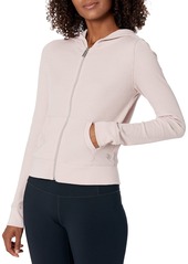 Calvin Klein Performance Women's Long Sleeve Kangaroo Pocket Zip Up Hoodie Jacket  M