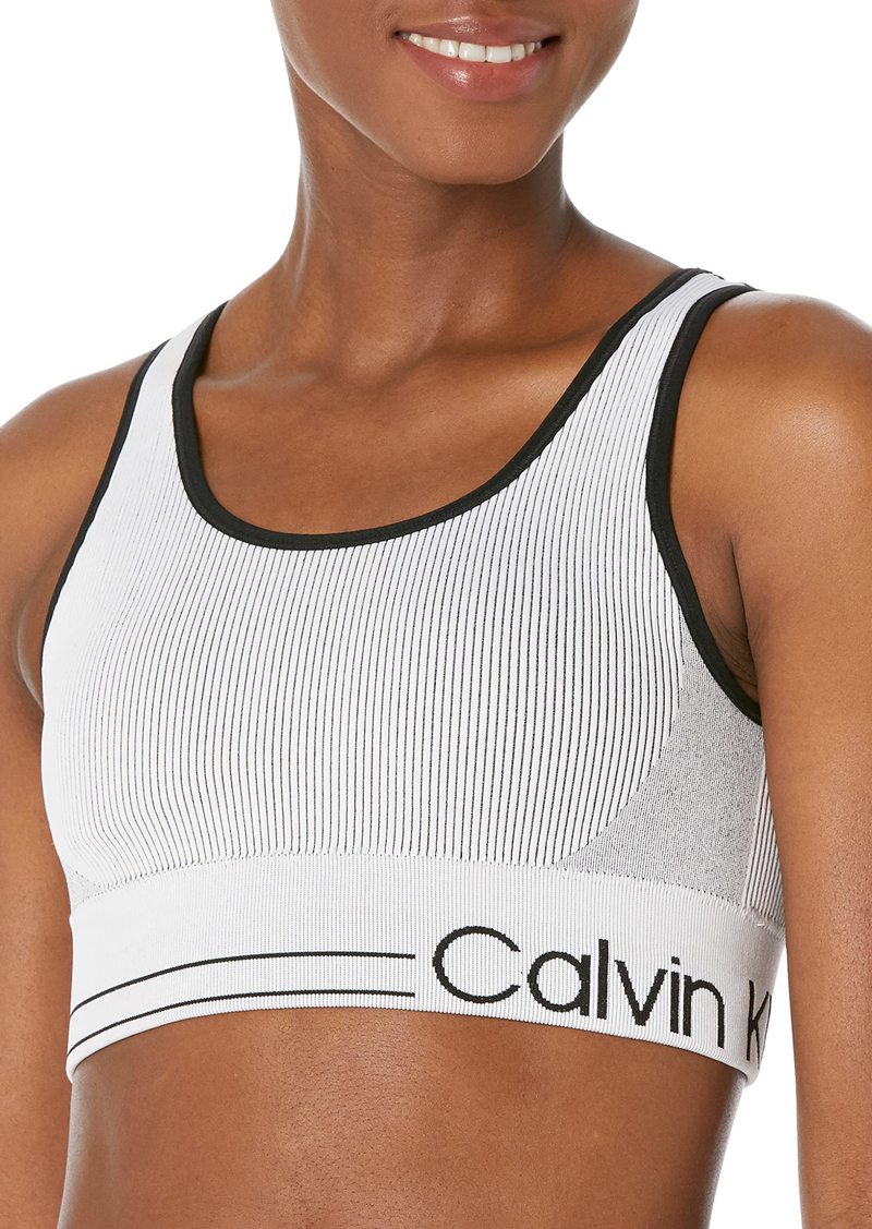 Calvin Klein Performance Women's Medium Impact Sports Bra with Removable Cups