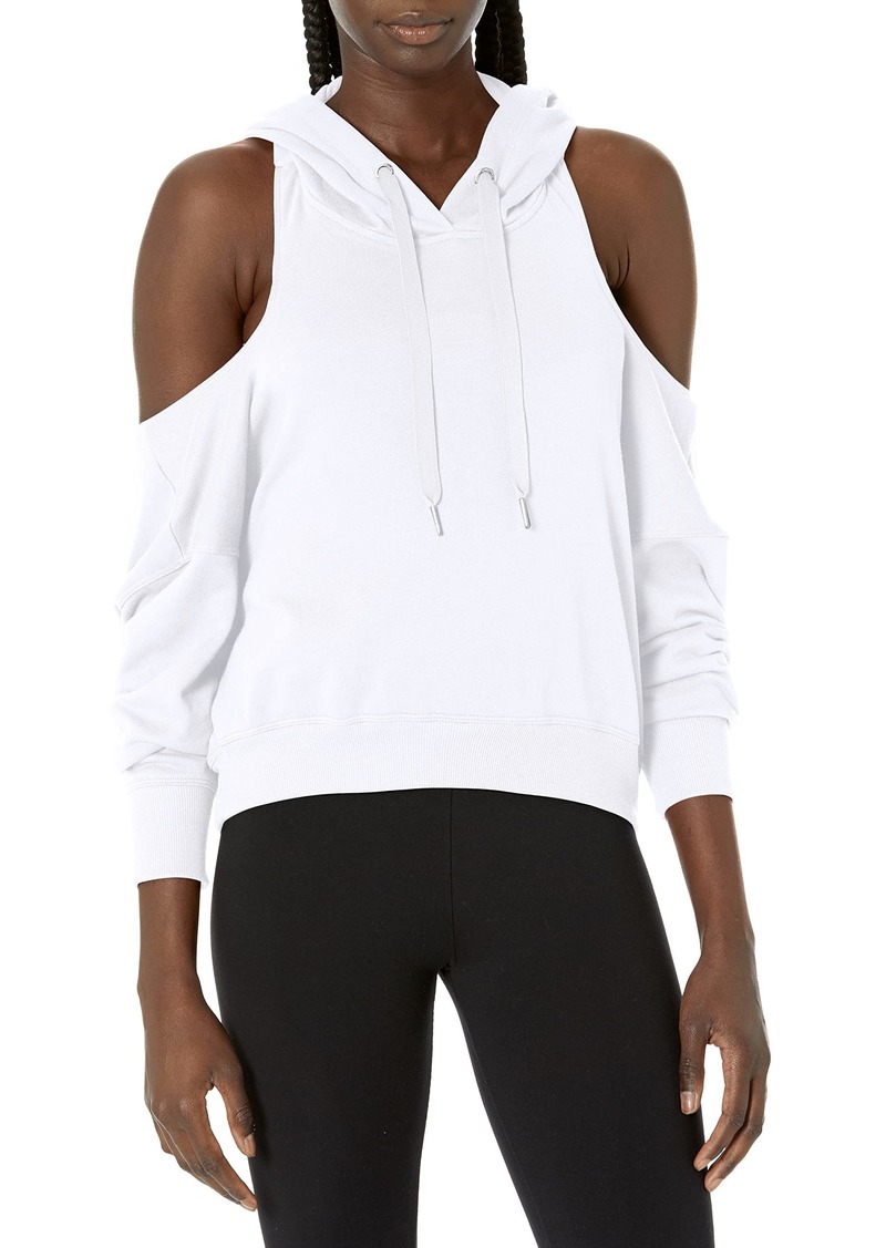 Calvin Klein Performance Women's Open Back Cold Shoulder Top Hoodie