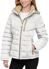 Calvin Klein Hooded Puffer Coat, Created for Macy's