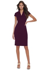 Calvin Klein Petite Short-Sleeve Sheath Dress - Malachite