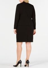 Calvin Klein Plus Size Asymmetrical Jacket Pencil Skirt