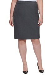 Calvin Klein Plus Size Luxe Pencil Skirt