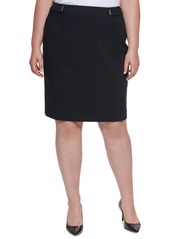 Calvin Klein Plus Size Luxe Pencil Skirt