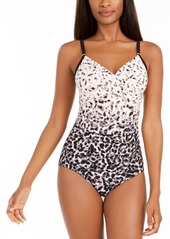 Calvin Klein Twist-Front Tummy-Control One-Piece Swimsuit, Created for Macy's Women's Swimsuit