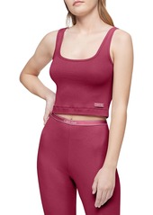 Calvin Klein Pure Ribbed Cropped Tank