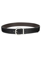 Calvin Klein Reversible Round-Buckle Belt, Created for Macy's