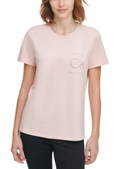Calvin Klein Rhinestone Logo Pocket T-Shirt