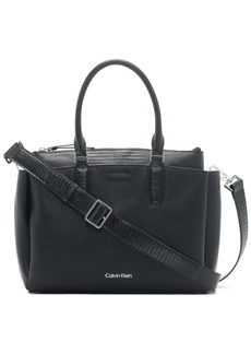 CALVIN KLEIN Shelly Rocky Road faux-leather novelty tote - BLACK