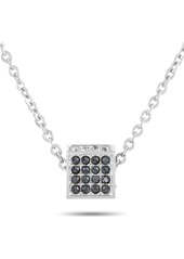 Calvin Klein Rocking Stainless Steel Gray Swarovski Crystal Necklace