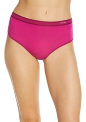 Calvin Klein Second Skin High Waist Thong in Vvg Charmed at Nordstrom