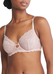 Calvin Klein Seductive Comfort With Lace Full Coverage Bra QF1741 - Bare (Nude )