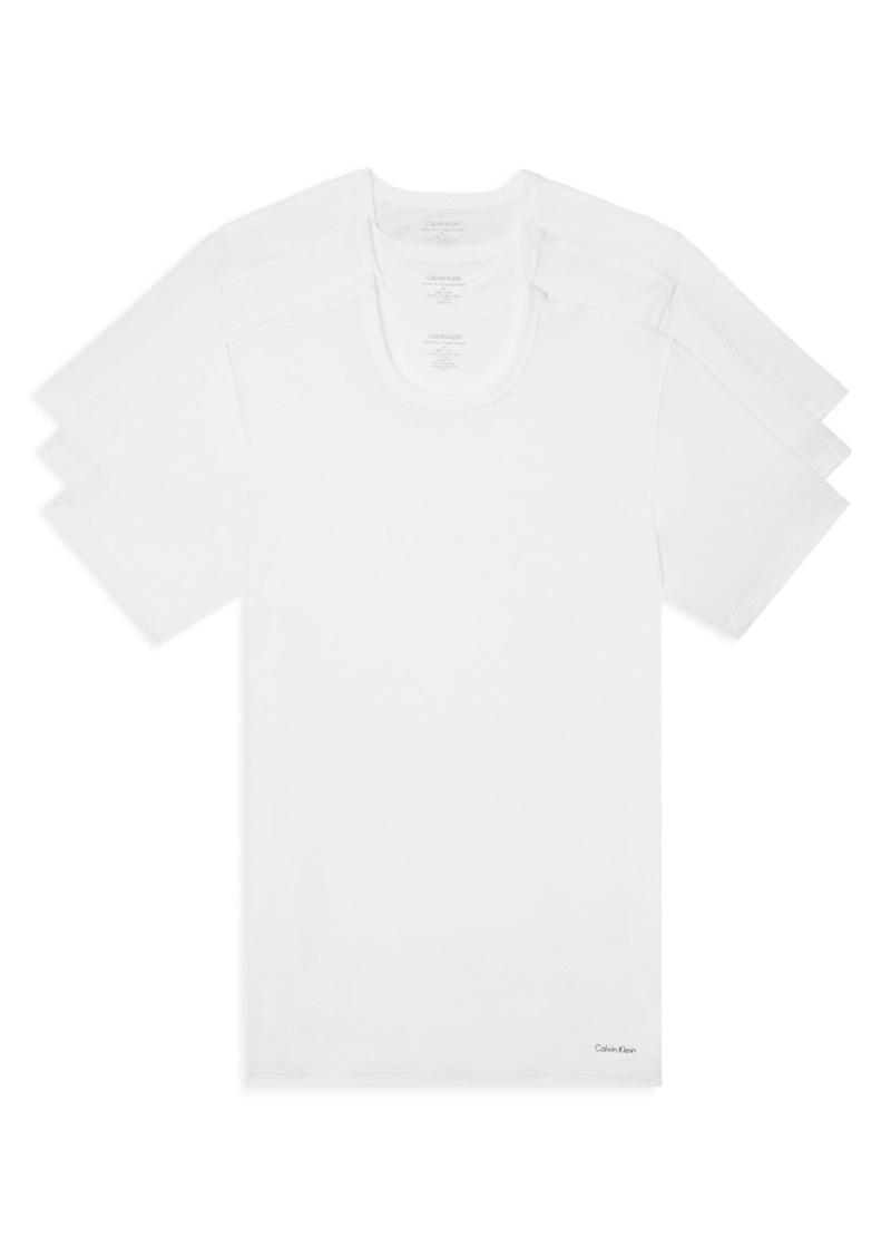 Calvin Klein Short-Sleeve Crewneck Slim Fit Tee - Pack of 3