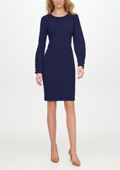 Calvin Klein Split-Sleeve Sheath Dress