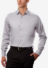 Calvin Klein Steel Men's Classic/Regular Non-Iron Stretch Performance Dress Shirt - White