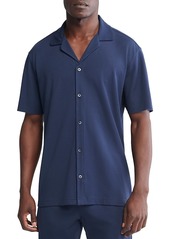 Calvin Klein Stretch Regular Fit Button Down Sleep Shirt