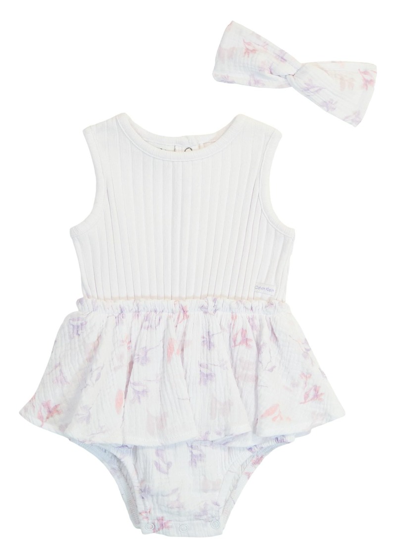 Calvin Klein Sunsuit With Headband