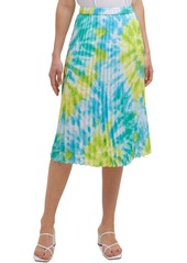 Calvin Klein Tie-Dyed Pleated Skirt