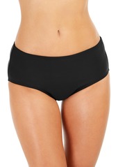 Calvin Klein Mid-Rise Tummy-Control Bikini Bottoms - Black