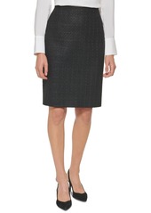 Calvin Klein Tweed Pencil Skirt