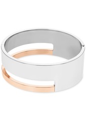 Calvin Klein Two-Tone Stainless Steel Geometric Bangle Bracelet - Two Tone