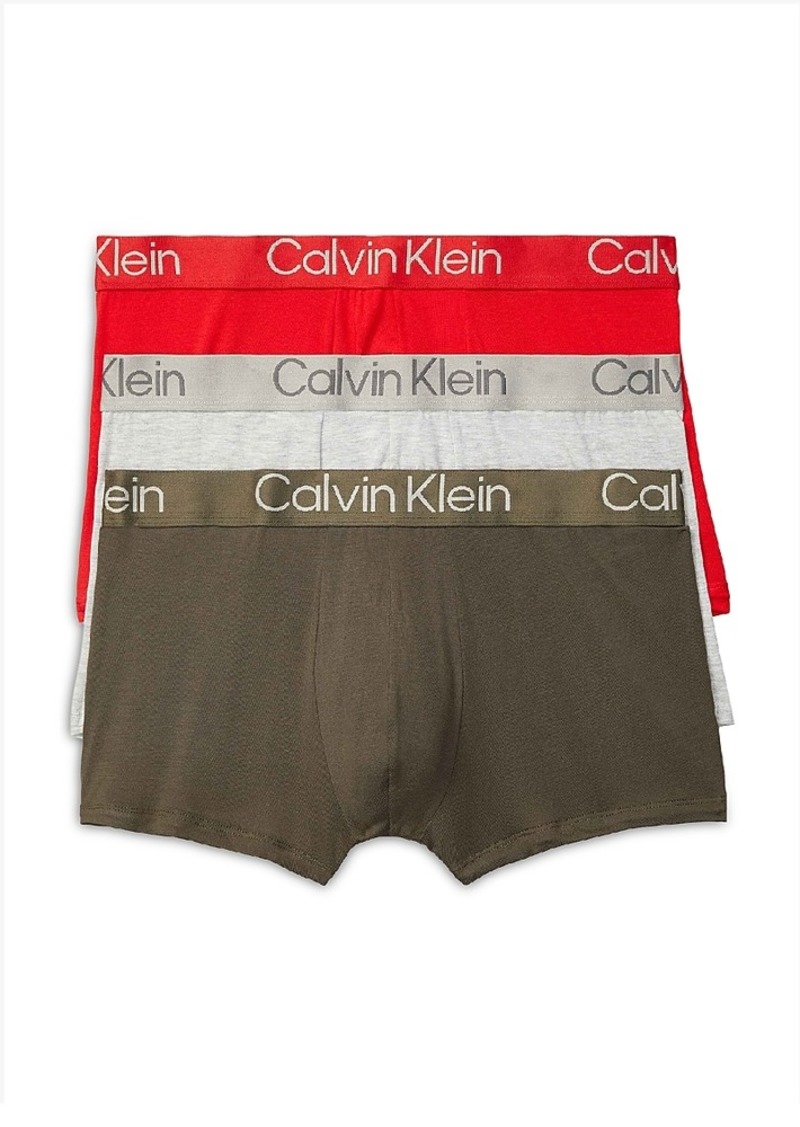 Calvin Klein Ultra Soft Modern Trunks, Pack of 3
