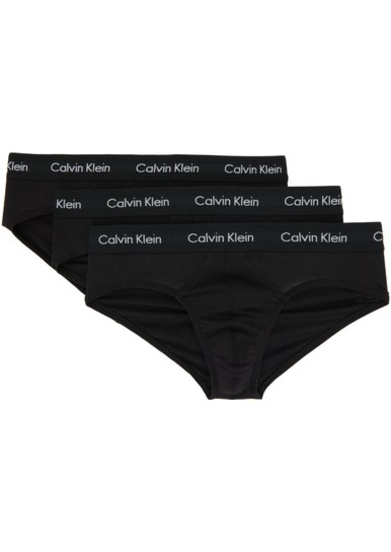 Calvin Klein Underwear Three-Pack Black Briefs