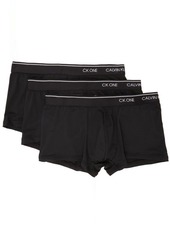 Calvin Klein Underwear Three-Pack Black Microfiber 'CK ONE' Trunk Boxers