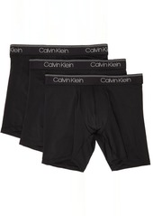 Calvin Klein Underwear Three-Pack Black Microfiber Stretch Boxers