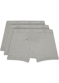 Calvin Klein Underwear Three-Pack Gray Boxers