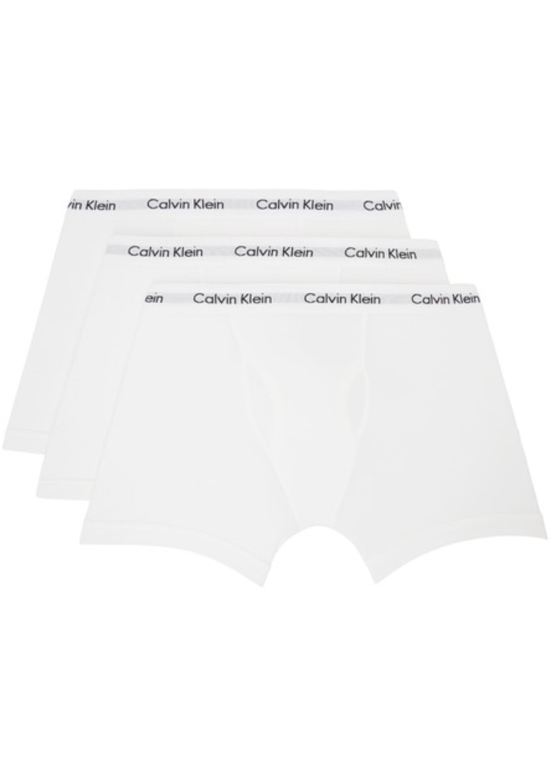 Calvin Klein Underwear Three-Pack White Boxer Briefs