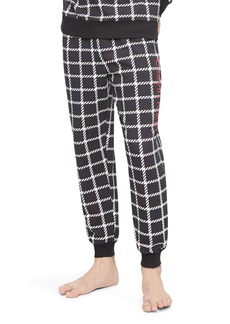 Calvin Klein Windowpane Jogger Pajama Pants in Vg8 Mens Wnd B at Nordstrom