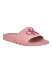 Calvin Klein Women's Arin Beach Slide Slip-On Sandals - Taupe