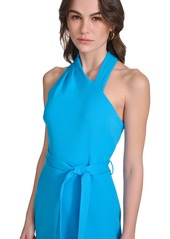 Calvin Klein Women's Belted Sheath Dress - Sea