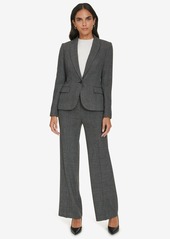 Calvin Klein Women's Belted Wide Leg Pants - Blck Multi