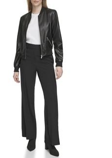 Calvin Klein Women's Bomber Jacket Zip Front