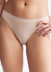 Calvin Klein Women's Bonded Flex Mid-Rise Thong Underwear QD3958 - Sparrow