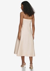 Calvin Klein Women's Button-Front Sleeveless Midi Dress - Vanilla Cream