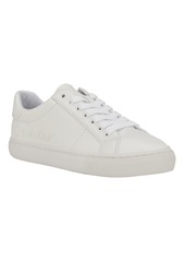 Calvin Klein Women's Camzy Lace-Up Casual Sneakers - White