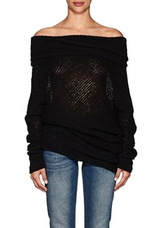 Calvin Klein Women's Cashmere-Silk Draped Tunic Sweater 