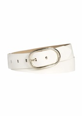 Calvin Klein Women's Round Centerbar Buckle Casual Belt for Jeans Trousers and Dresses