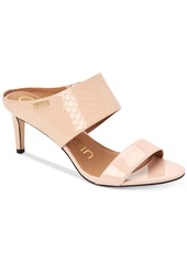 Calvin Klein Women's Cecily Slip On Heeled Dress Sandals Women's Shoes