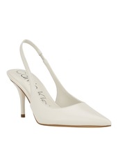 Calvin Klein Women's Cinola Pointy Toe Slingback Pumps - Taupe Leather