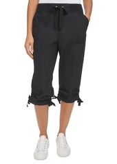 Calvin Klein Women's Convertible Cargo Capri Pants - Black