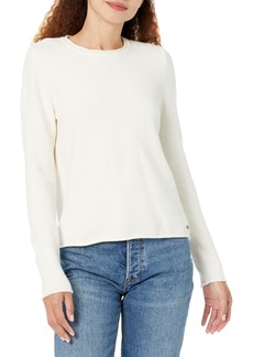 Calvin Klein Women's Crew Neck Long Sleeve Sweater PORCELIN